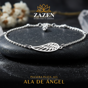 Pulsera de plata Ala de ángel