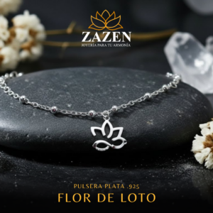 Pulsera y colgante Flor de loto